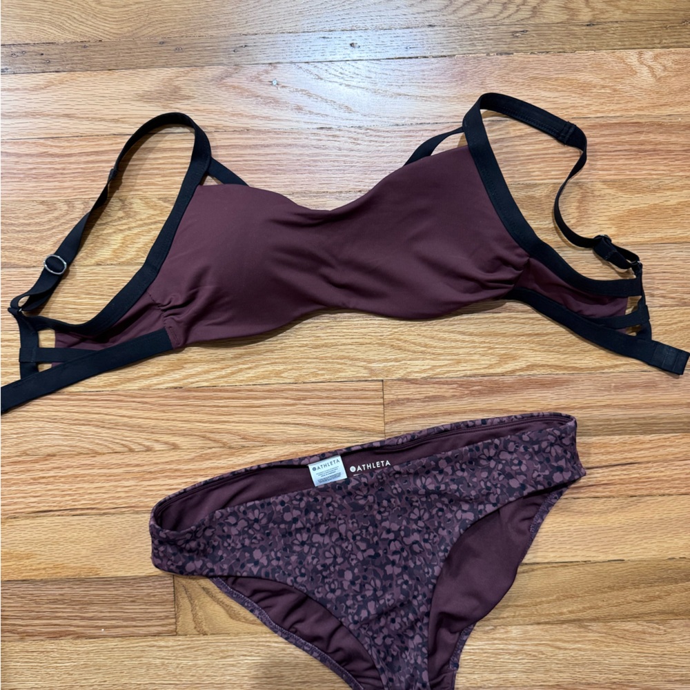 Athleta Brown Patterned Bikini - image 6